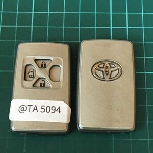 @TA5094 トヨタ 純正 スマートキー 3ボタン エスティマ アルファード ヴェルファイア ANH20 ACR50 キーレス