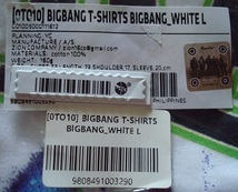 未開封 BIGBANG ソウルコン 0TO10 公式グッズ Tシャツ 白 サイズL G-DRAGON TOP SOL D-LITE VI ジヨン トップ ヨンべ テソン スンリ_画像4