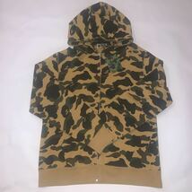 送料無料 ほぼ未使用 BAPE CAMOフルジップパーカー シャーク BAPESTA 2XL_画像1