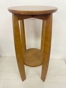 [ML8027-13][maruni] woodworking stand for flower vase telephone stand side table total length approximately 73cm