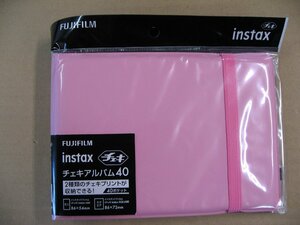 FUJIFILM(フジフイルム)　チェキアルバム40 ピンク チェキ用アルバム 写真整理用品 アルバム