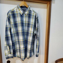 CHAPS 長袖シャツ チェックシャツ サイズ２XL US古着 アメリカ古着 azu235_画像2