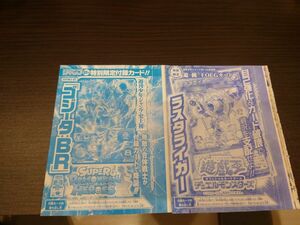 付録 ライガー 週刊少年ジャンプ 遊戯王カードとスーパードラゴンボールヒーローズ特典カード