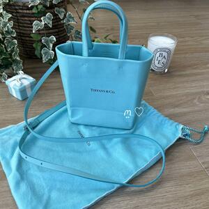  free shipping Tiffany shopping tote bag Mini diagonal .. shoulder shopa- smartphone shoulder limited goods TIFFANY&Co.