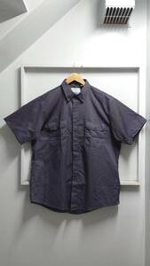 70-80’s Sears Fieldmaster USA製 コットン ポリエステル 半袖 ワーク シャツ チャコール XL SHORT SLEEVE シアーズ フィールドマスター