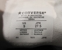 定価10,450円 コンバース CONVERSE 1B984 レザー ジャックパーセル スニーカー ローカット 本革 LEA JACK PURCELL _画像10