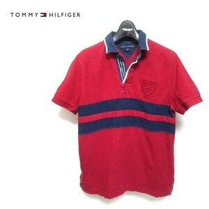 Tommy Hilfiger トミーヒルフィガ― ワッペンデザイン スナップボタン ポロシャツ