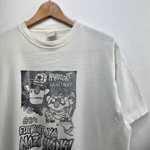 ビンテージ 90s【fuck off】セサミストリート Tシャツ パンク ロックT ERNIE+BERT BLACKFLAG RUTS CLASH NIRVANA Kermit 野村訓市