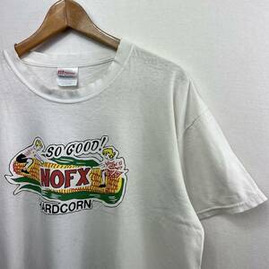 ビンテージ 00s【NOFX】HARDCORN Tシャツ ロックT 古着 ボロ bad religion green day pennywise lagwagon rancid offspring sublime