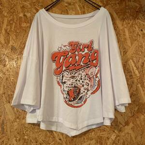 美品　SHEIN Tシャツ トップス タイガープリント　大きいサイズ　4XL ダボT ビックサイズ　レディース2105