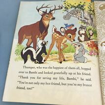 A56-105 a Little Golden Book WALT DISNEY'S Aamdi Friends of the Forest_画像9