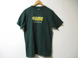 バンズ ヴァンズ VANS プリント　Tシャツ　緑　　サイズMEDIUM　　　　　（３D