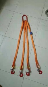 bargain sale * quality guarantee 4ps.@ hanging belt sling sling belt work for load hanging alloy steel made hook attaching ring attaching polyester made 1.5m withstand load 3t