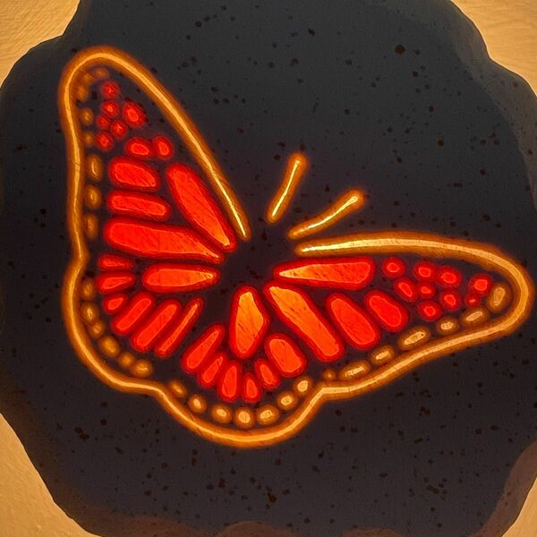 フットライト　蝶