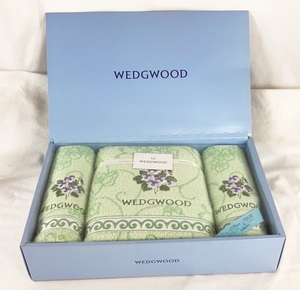  Wedgwood WEDGEWOOD bath towel face towel green 3 point set used unused unopened also box attaching KL-5 20230829