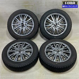 軽 軽自動車 タント ワゴンＲ デイズ Ｎ-BOX 等 FANG 4.5-14+45 4H100 ダンロップ WM01 155/65R14 14インチ スタッドレス 4本セット 009k