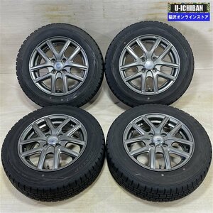 アクア マーチ ヴィッツ 等 CRICKET 5.5-14+43 4H100 ダンロップ WM01 165/70R14 14インチ スタッドレス 4本セット 009k