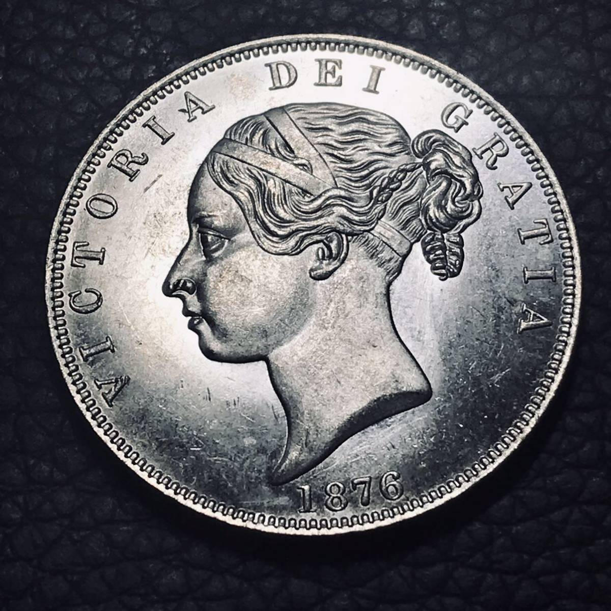イギリス 銀貨 1876年 ヴィクトリア女王 ハノーヴァー朝第6代女王