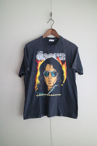 80's THE doors JIM MORRISON T SHIRT ビンテージTシャツ/ドアーズ/ジム モリソン/ブラック/L