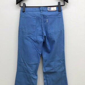 デッド/未使用【size.29×34】70's ビンテージ BLUE WAY ブルーウェイ ベルボトム ストレッチ ブルージーンズ メンズ 日本製 デニムパンツ