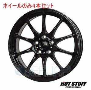 4本セット HOT STUFF G.speed G-07 メタリックブラック (MBK) 15インチ 6.0J 100/5 43 ウィッシュ ANE11W