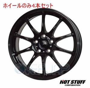 4本セット HOT STUFF G.speed G-07 メタリックブラック (MBK) 15インチ 6.0J 114.3/5 43 テリオス J102G