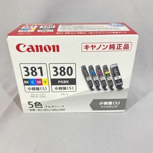 新品未開封 Canon キャノン 純正品 合計5本 インクカートリッジ BCI-381s BCI-380s マゼンタ シアン イエロー PGBK【in453-3】