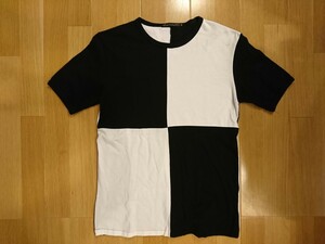 Original John(オリジナル ジョン) カットソー デザインTシャツ トップス Mサイズ 小さめSより 白黒 日本製 英国反逆分子の戦闘服
