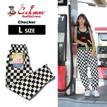 COOKMAN クックマン シェフパンツ Chef Pants Checker チェッカー Lサイズ 231-32831 総柄 チェック ゆうパケット1点まで送料無料_画像1