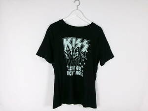 ジーユー GU グラフィックT Tシャツ KISS プリント 241-322571 半袖 XXL ブラック レディース 中古 /EW