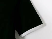 ジュノア JUNOAH カットソー Tシャツ リブT リンガー バイカラー 半袖 XL ホワイト ブラック レディース 中古 /EX_画像3