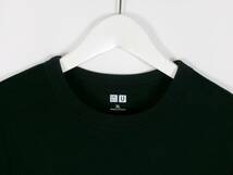 ユニクロユー UNIQLO U クルーネックT Tシャツ シンプル 無地 241-435193 半袖 XL ブラック レディース 中古 /EW_画像3