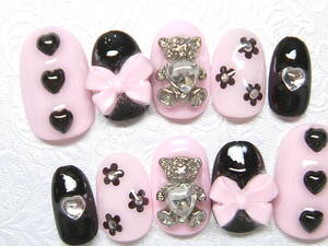 Y* prompt decision [ medium * Short ]..* ribbon * artificial nails *500