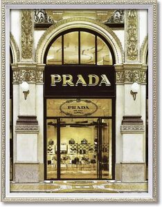 Art hand Auction オマージュアート PRADA プラダ 額入り 額装付き 壁掛け 絵画 絵 アートポスター アートパネル インテリア Francfranc 新品 お洒落, 美術品, 絵画, その他