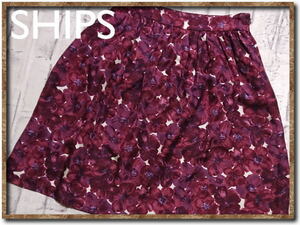 ☆SHIPS　シップス　花柄シルクスカート☆