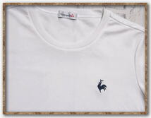 美品！！☆le coq sportif　ルコックスポルティフ　刺繍入りTシャツ　白☆_画像3