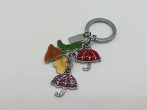 #[YS-1] Coach COACH key ring # charm attaching umbrella hat boots silver group × multicolor total length 11cm [ including in a package possibility commodity ]K#