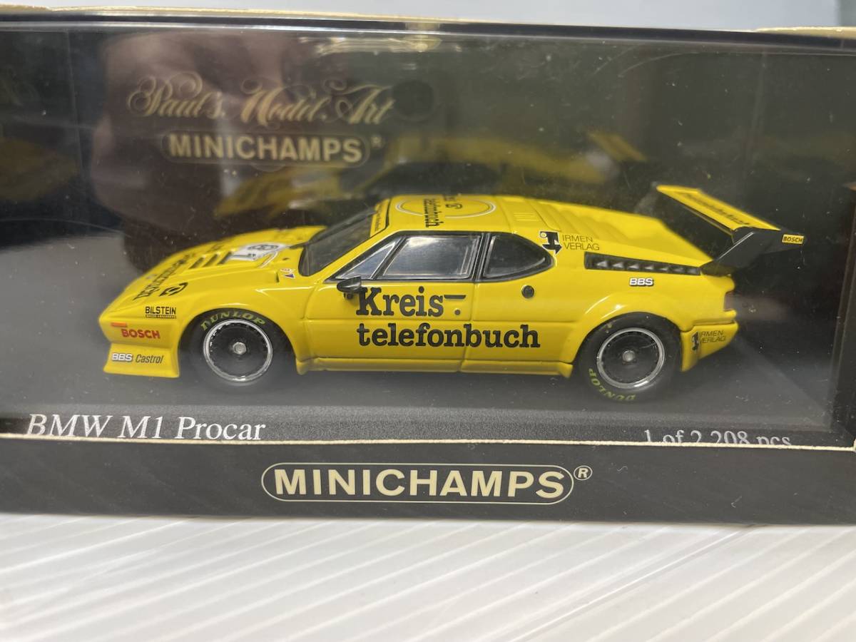 1/43 BMW M1 Procar 1979 ミニチャンプス個人保管品| JChere雅虎拍卖代购