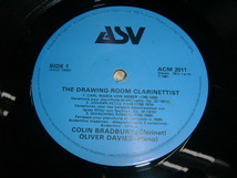 LP【THE DRAWING ROOM CLARINETTIST】COLIN BRADBURY(CLARINET)/OLIVER DAVIES(PIANO)_画像4