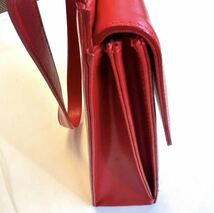 【美品】SATCHI レディース 本革　バッグ　ハンドバッグ　ショルダーバッグ カジュアルバッグ 赤_画像5