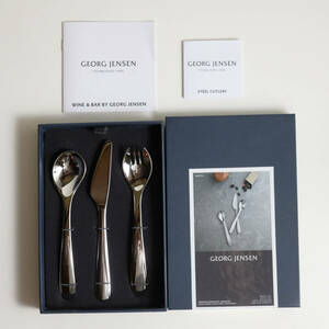  unused goods GEORG JENSEN George * Jensen for children cutlery set stainless steel knife fork Pooh n