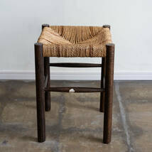 スツール 椅子 ラッシスツール 置物 オブジェ 飾り 古道具 古家具 チェア イス _画像3