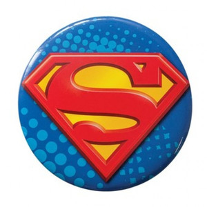 DCコミック Superman (スーパーマン) Logo Button Magnet - Bottle Opener ★栓抜き マグネット★