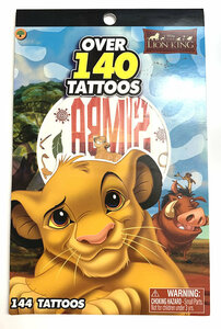 Disney (ディズニー) Lion King (ライオンキング) Over 140 タトゥーシール【Temporary Tattoos】