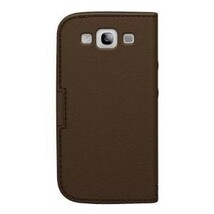 スマホケース カバー Galaxy S III Freshfiber ブラウン 茶色 ジャケット型 Freshfiber Stitched Book for Samsung GALAXY S III Brown_画像1