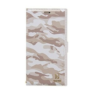 [ ликвидация запасов ] NATURAL design iPhoneX Xs (5.8 дюймовый ) блокнот type кейс красочный утка WHITE белый с ремешком карта карман 