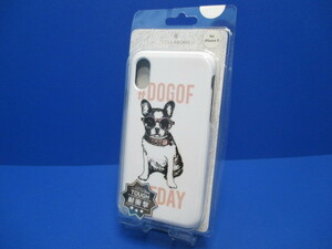 【在庫処分】コラボーン COLLABORN iPhoneXS X (5.8インチ）ケース サングラス dogof 犬 デザイン タフケース ホワイト 耐衝撃