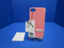 SMIRNASLI×LEE コラボ iPhoneSE 第3世代 第2世代 iPhone8 iPhone7 ケース キャンパス デニム ピンク_画像1