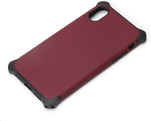 【在庫処分】PGA iPhoneX iPhoneXs (5.8インチ) ケース カバー ハイブリッドタフケース ワインレッド タフな耐衝撃＆耐振動設計