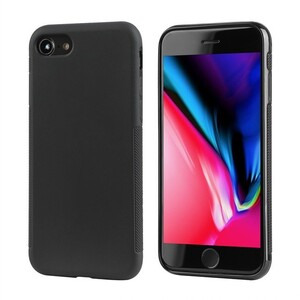 campino iPhoneSE第2世代 iPhone 8 / 7 ケース （4.7インチ）スリム設計 ブラック ワイヤレス充電対応 CP-CL011-BLK